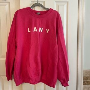 LANY pink crewneck